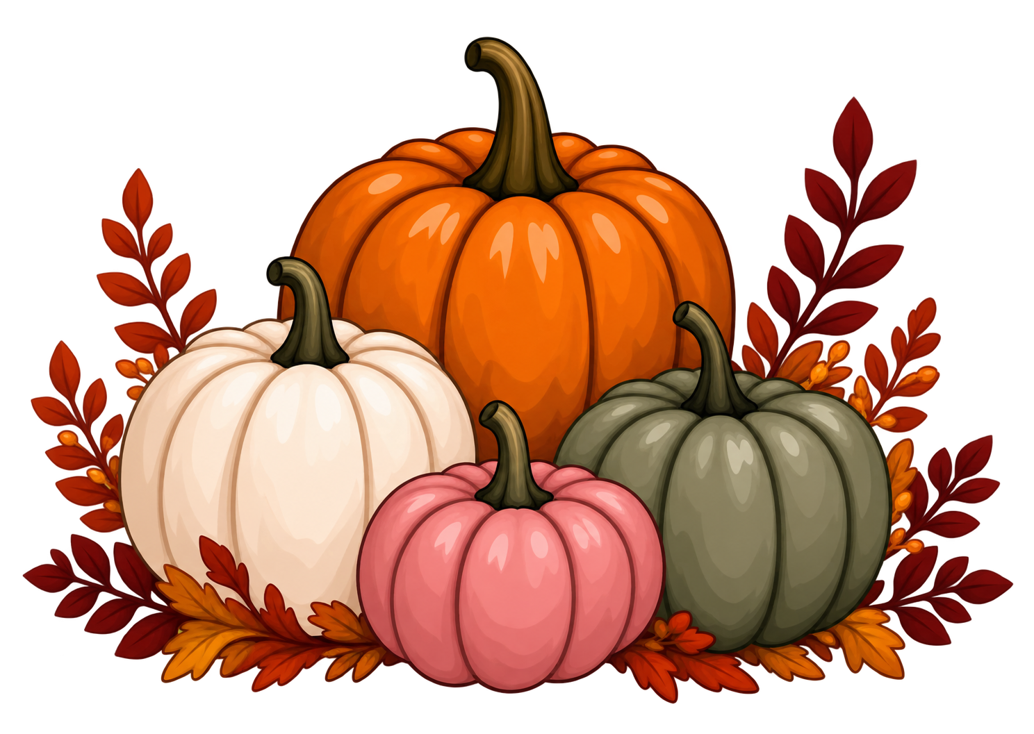 A Little Fall pumpkin arrangement from Lindsay’s artwork